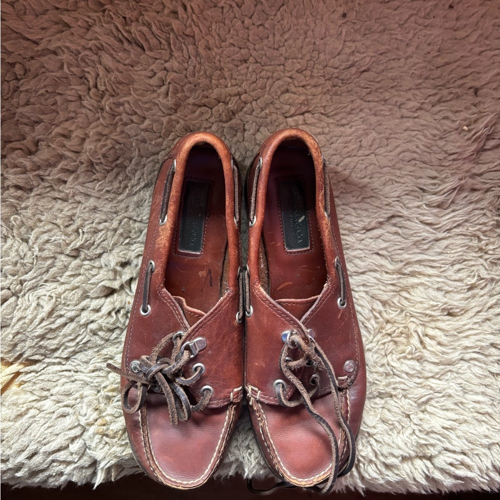 Woman's Brown Leather Boat Shoes